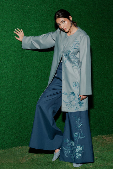Marian Lightweight Embroidered Coat (Women)